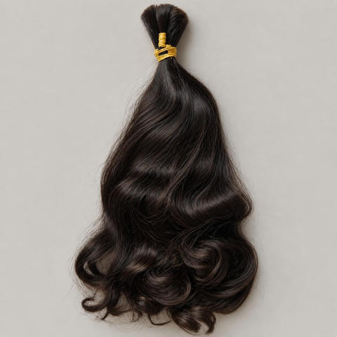 Cabelo castanho médio Ondas naturais, 50 cm, 140 g, brasileiro regional
