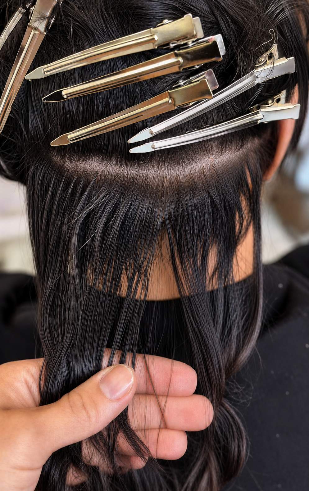 Cabelo com acabamento fluido e caimento natural